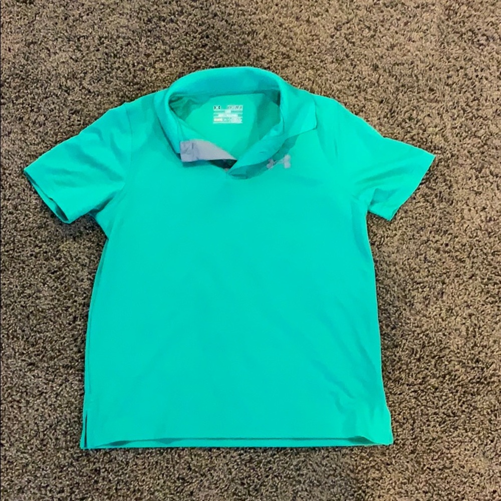 Boys medium under armour polo